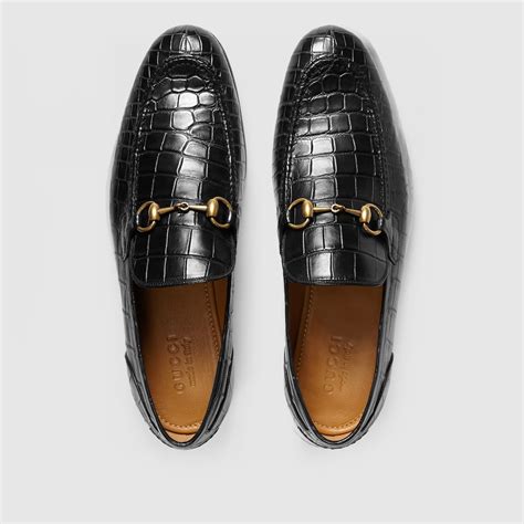 does gucci mens jordaan loafer run big in size|Gucci jordaan crocodile loafer.